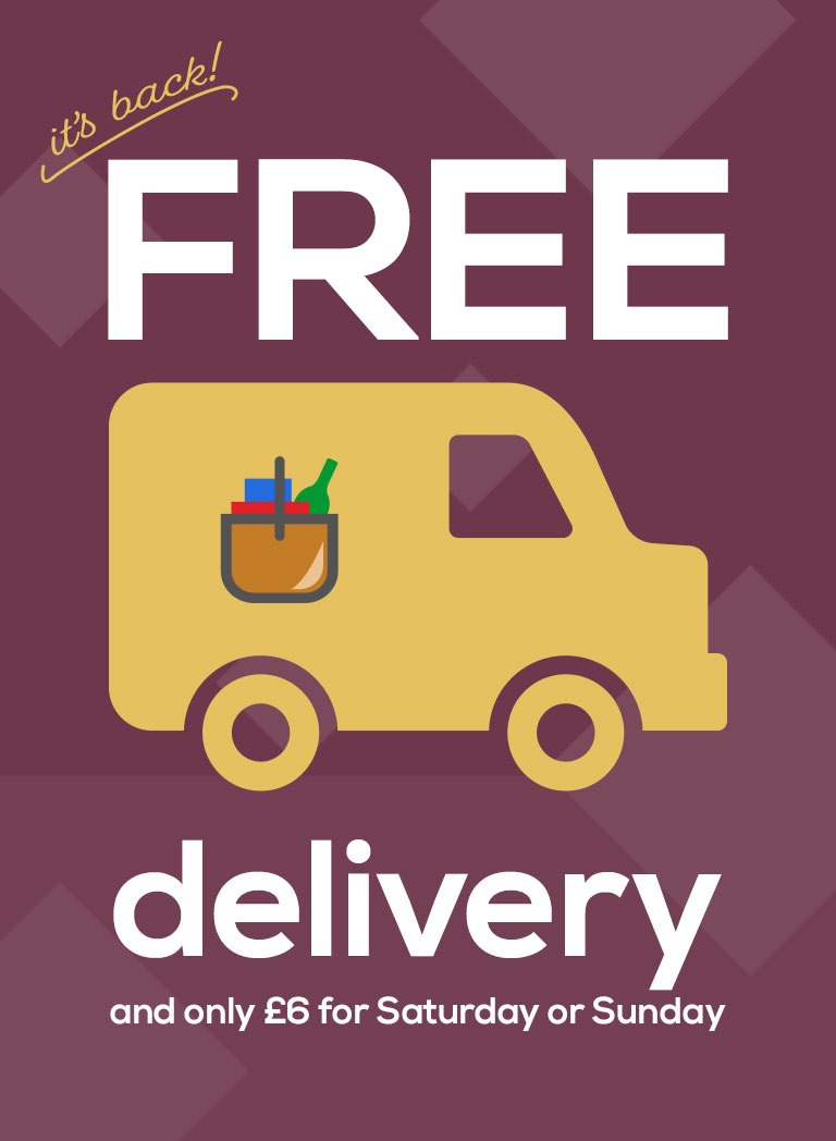 FREE delivery on all hampers