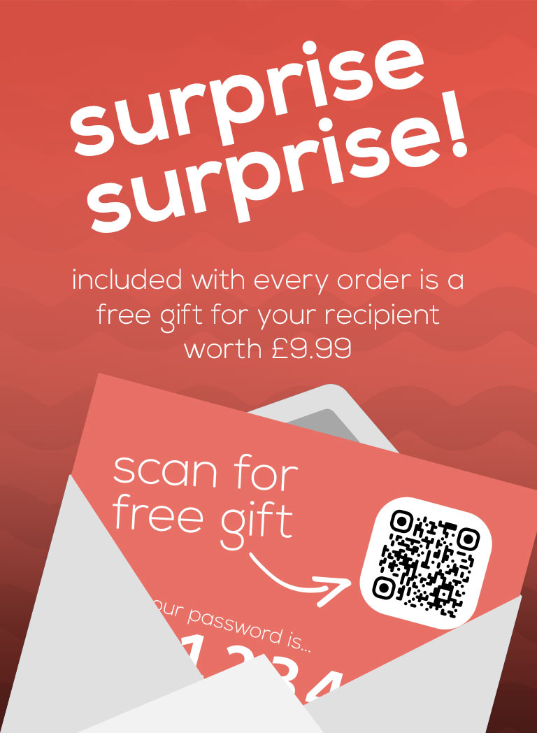 Free surprise gift with all hampers