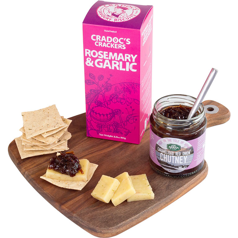 Herby Crackers & Chutney