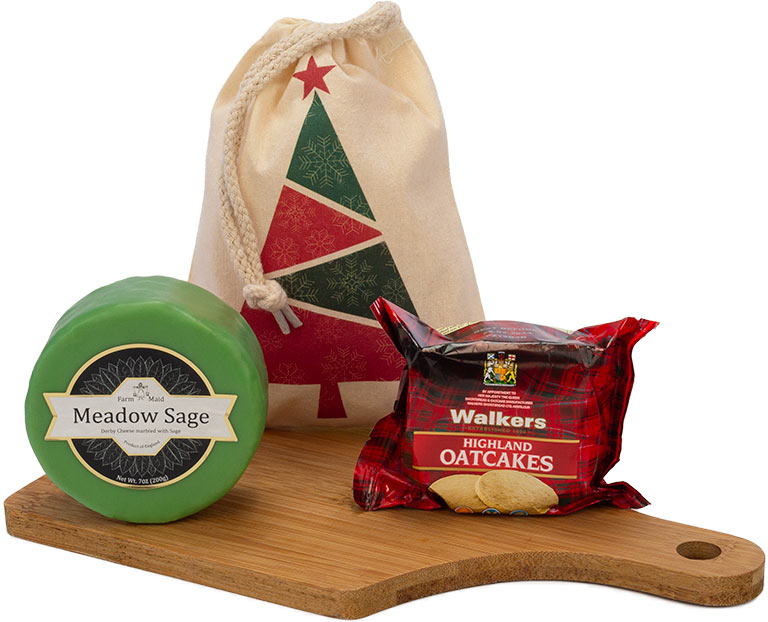 Meadow Sage Cheese in Festive Sack