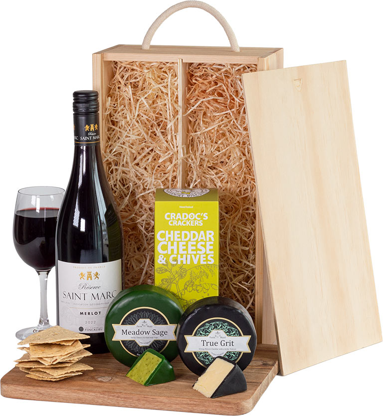 Cheese and Wine in Wood